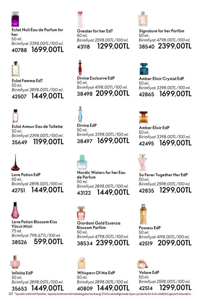 Katalog Oriflame katalog 1 Ağustos - 15 Ağustos 2024 - aktüel Sayfa 62