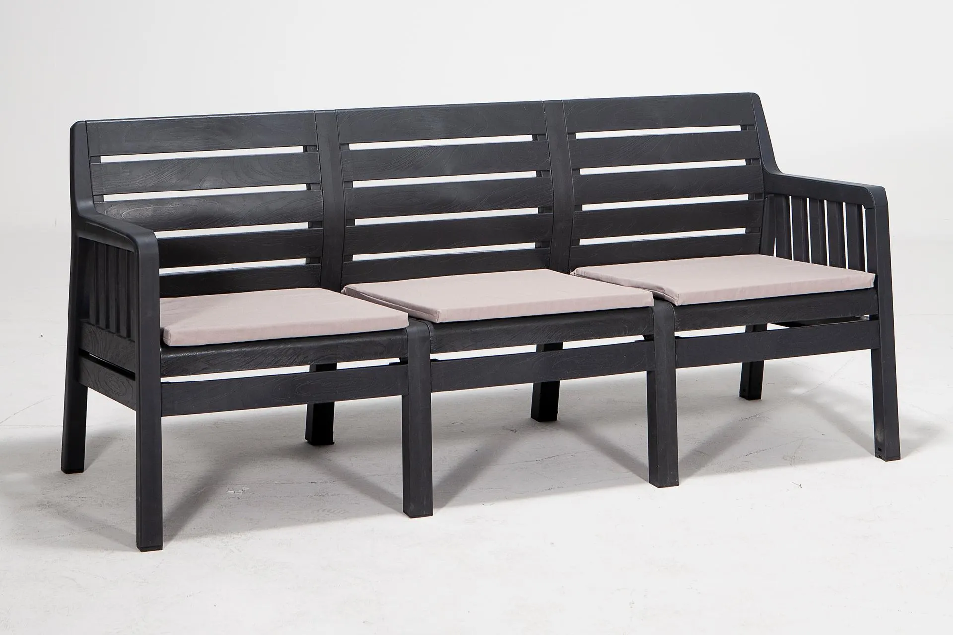 SANDALİE LARA ÜÇLÜ BAHÇE KOLTUĞU, ANTRASİT (MO2-130)