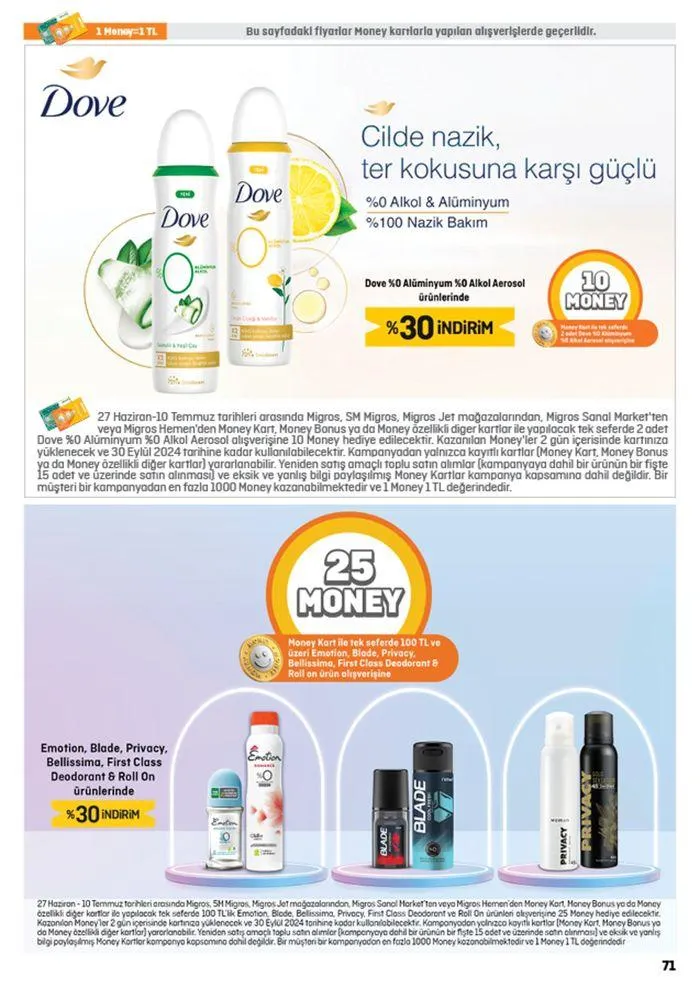 Katalog Migros katalog 27 Haziran - 11 Temmuz 2024 - aktüel Sayfa 71