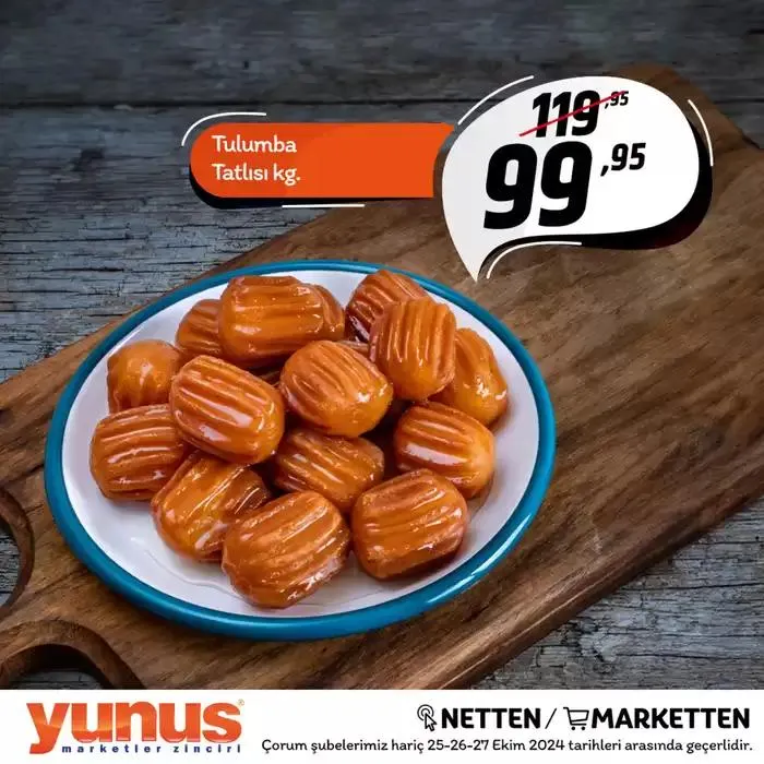 Katalog Yunus Market katalog 26 Ekim - 9 Kasım 2024 - aktüel Sayfa 1
