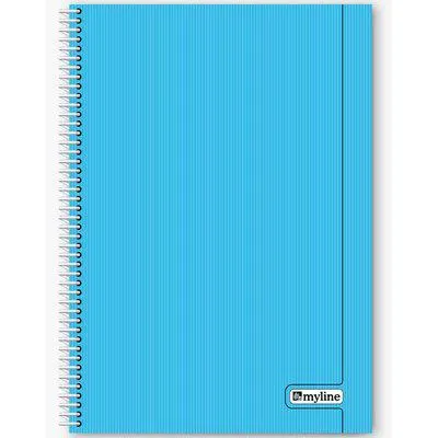 Myline Nova A4 Plastik Kapak 120 Yaprak Çizgili Defter