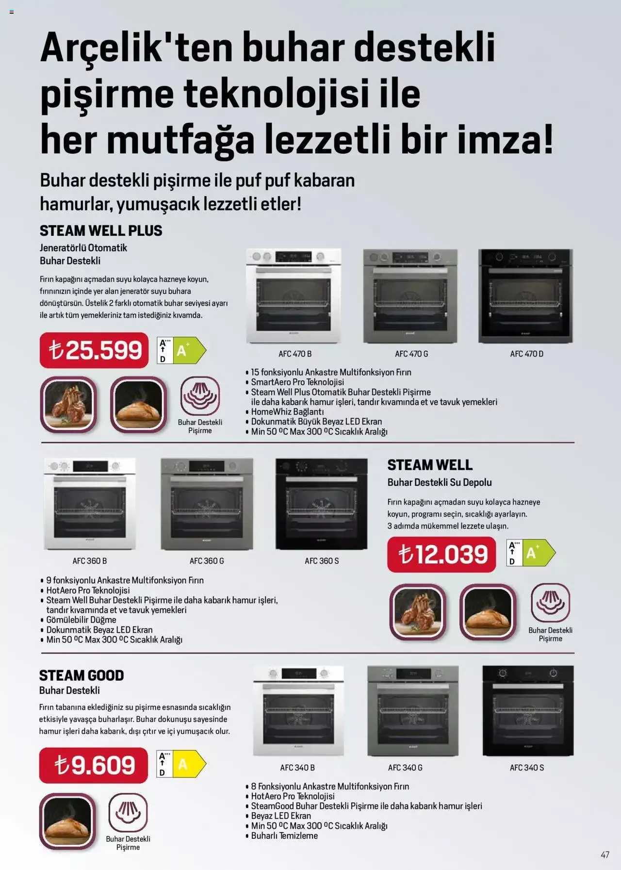 Katalog Arçelik Katalog 16 Ağustos - 31 Ağustos 2023 - aktüel Sayfa 47