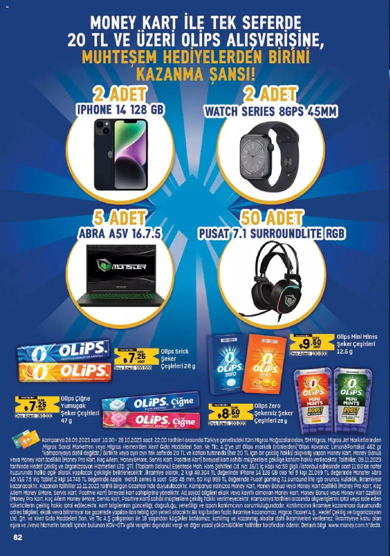 Katalog Migros Katalog - 5M Migroskop 28 Eylül - 11 Ekim 2023 - aktüel Sayfa 62