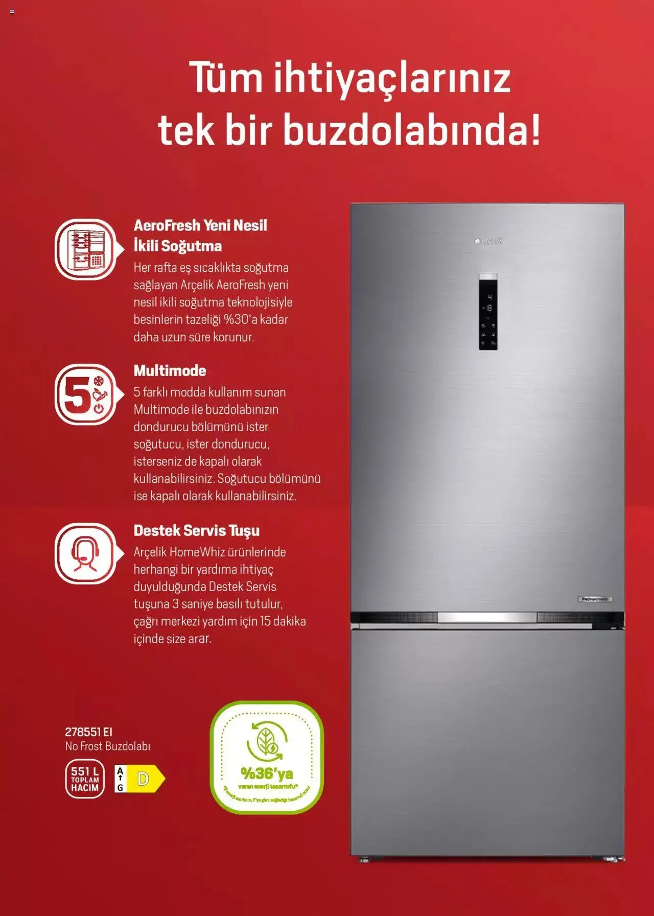 Katalog Arçelik Katalog 16 Ağustos - 31 Ağustos 2023 - aktüel Sayfa 13