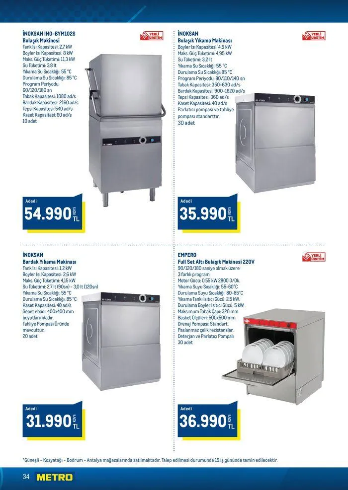 Katalog Horeca Sezona Hazırlık 15 Ağustos - 22 Ağustos 2024 - aktüel Sayfa 34