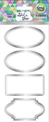 Crea 1219 Yaldızlı Karışık Silver Etiket