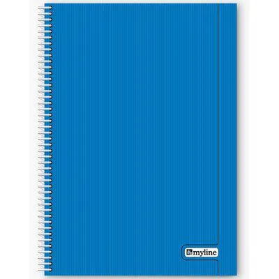 Myline Nova A4 Plastik Kapak 72 Yaprak Kareli Defter