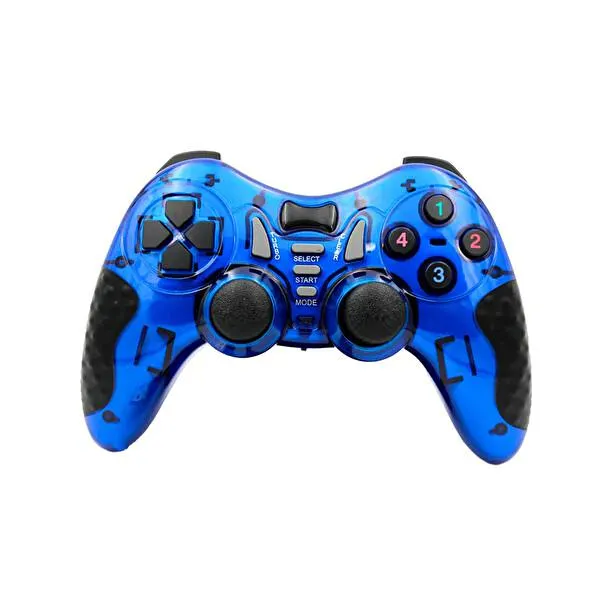 7'si 1 Arada PC/PS2/PS2/PS3/PC360/TV/TV Box/Android Uyumlu Mavi Kablosuz Gamepad
