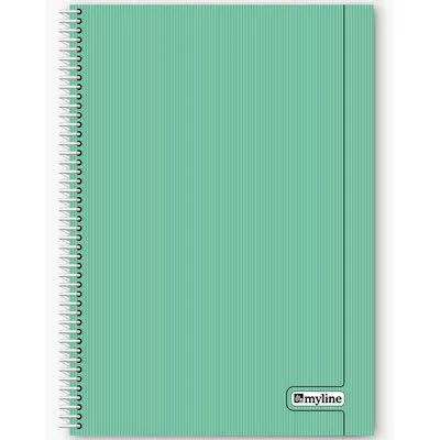 Myline Nova A4 Plastik Kapak 60 Yaprak Kareli Defter