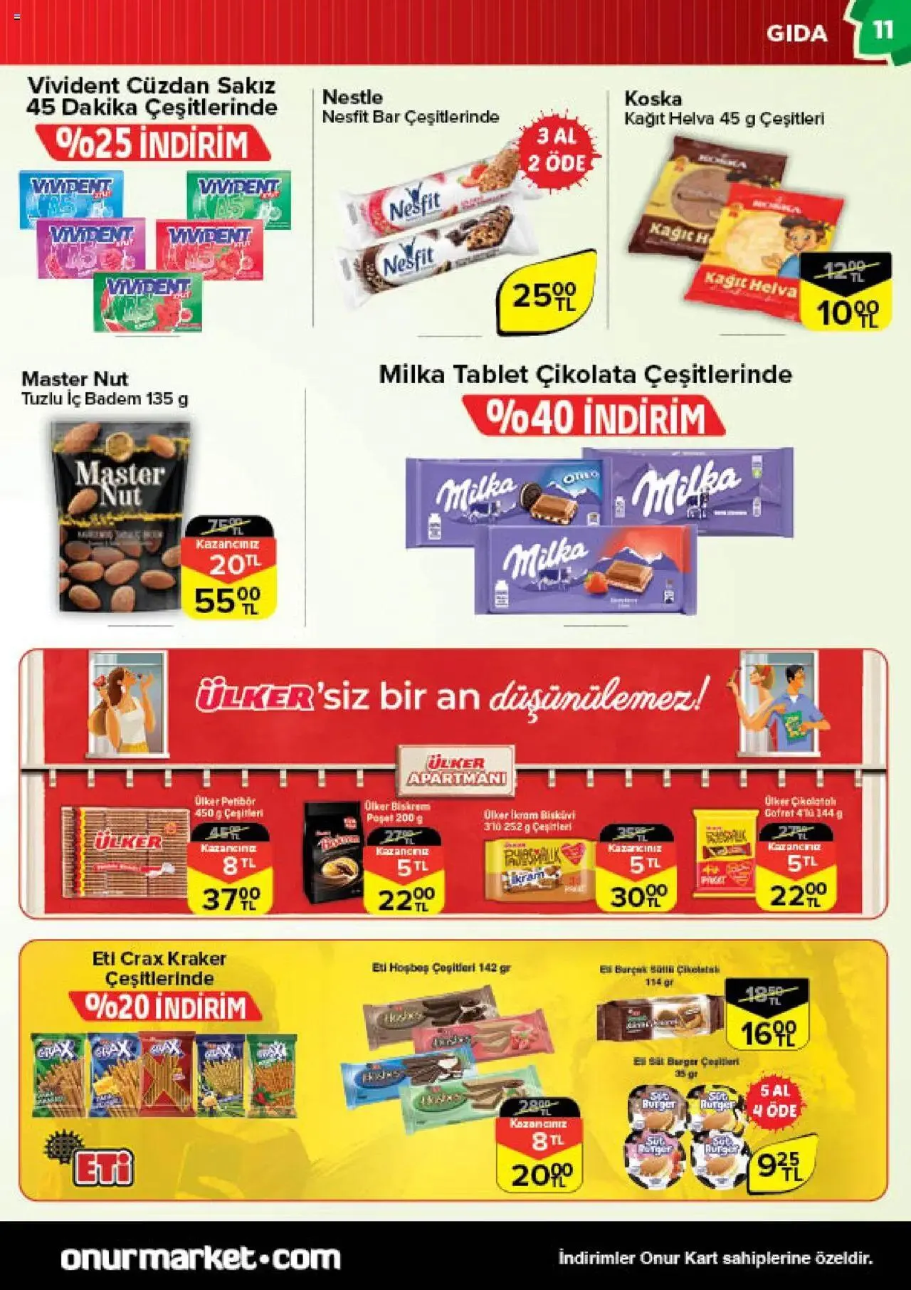 Katalog Onur Market Katalog Bursa 4 Temmuz - 17 Temmuz 2024 - aktüel Sayfa 11