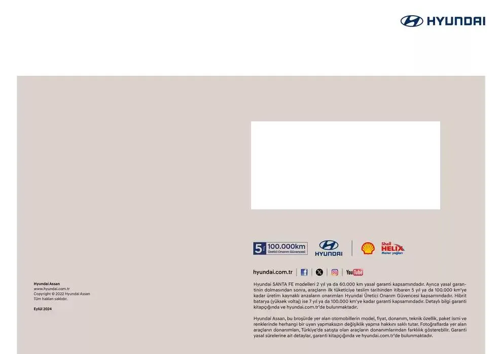 Katalog Hyundai Yeni SANTA FE 25 Eylül - 25 Eylül 2025 - aktüel Sayfa 9