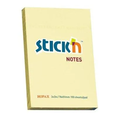 Hopax Stickn Pastel Sarı Not Kağıdı