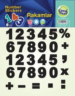 Crea Etiket Rakamlar Büyük (1126)