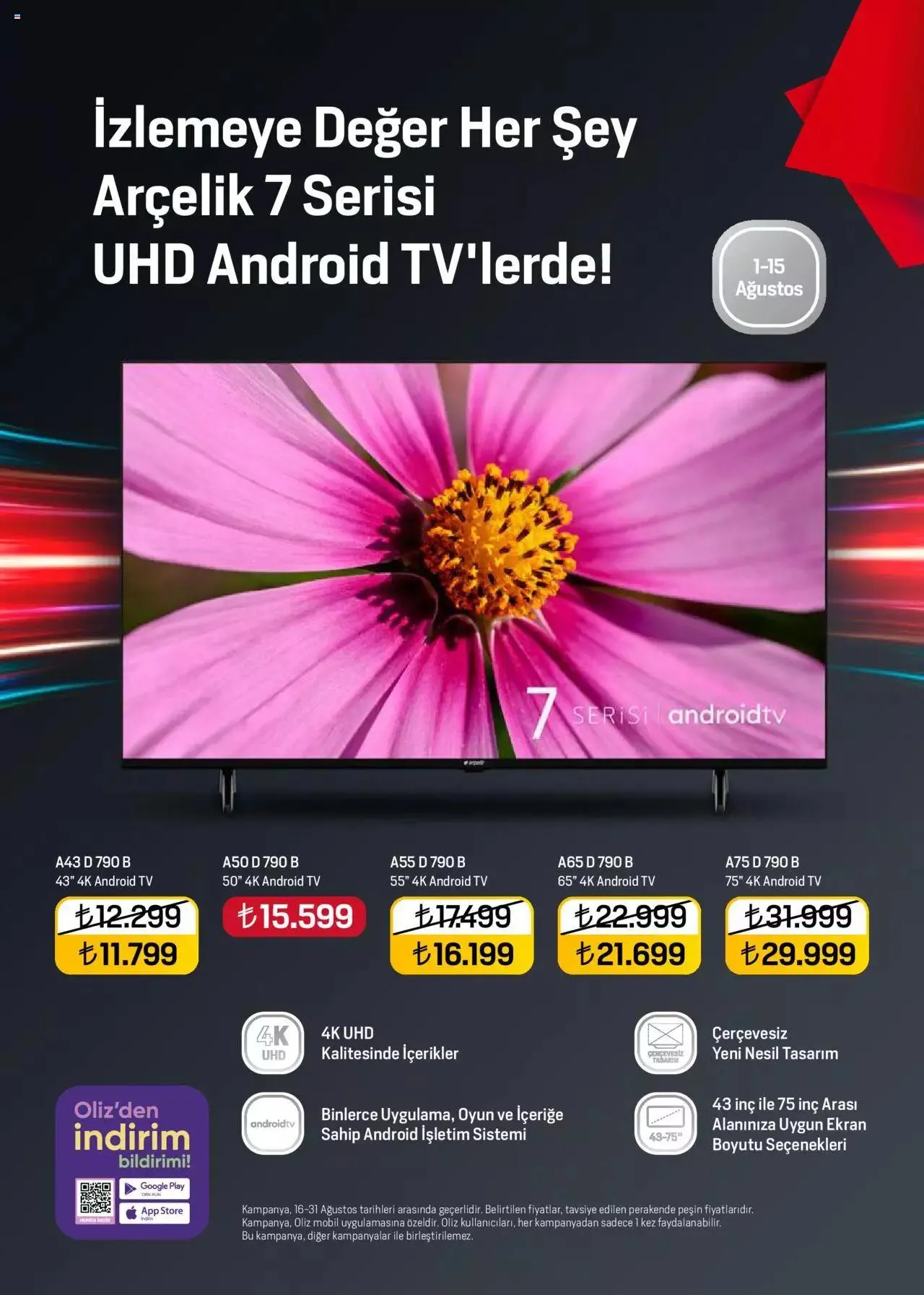 Katalog Arçelik Katalog 16 Ağustos - 31 Ağustos 2023 - aktüel Sayfa 87