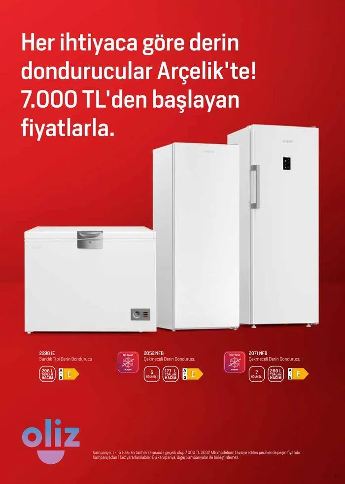 Katalog Arçelik Genel Kataloğu 1 Haziran - 15 Haziran 2024 - aktüel Sayfa 13