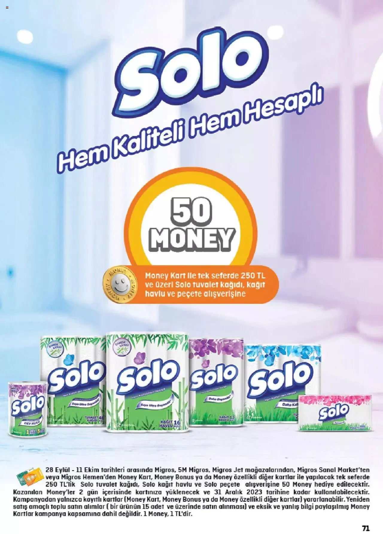 Katalog Migros Katalog - 5M Migroskop 28 Eylül - 11 Ekim 2023 - aktüel Sayfa 71