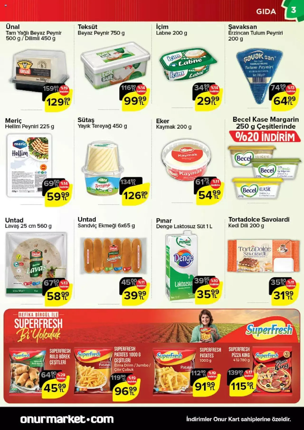 Katalog Onur Market Katalog 23 Kasım - 5 Aralık 2023 - aktüel Sayfa 3