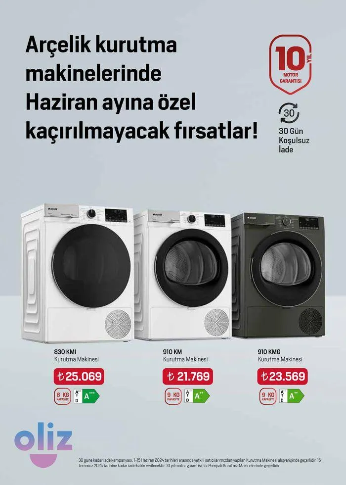 Katalog Arçelik Genel Kataloğu 1 Haziran - 15 Haziran 2024 - aktüel Sayfa 18