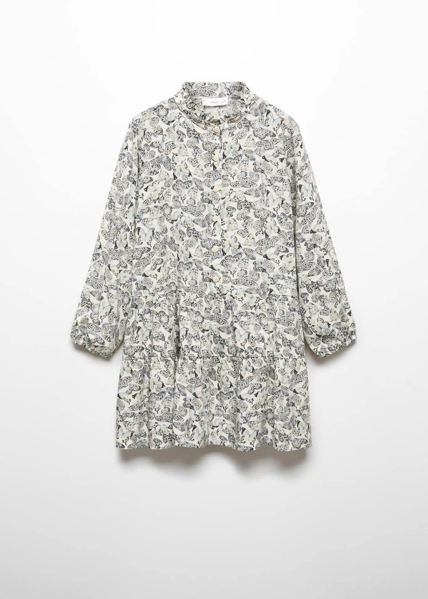 Kelebek baskılı elbise