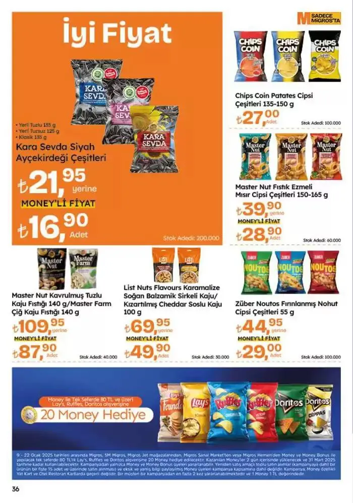 Katalog Migros katalog 9 Ocak - 22 Ocak 2025 - aktüel Sayfa 36