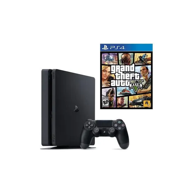 Playstation 4 Slim 1 TB Oyun Konsolu + GTA 5 PS4 Oyun (İthalatçı Garantili)