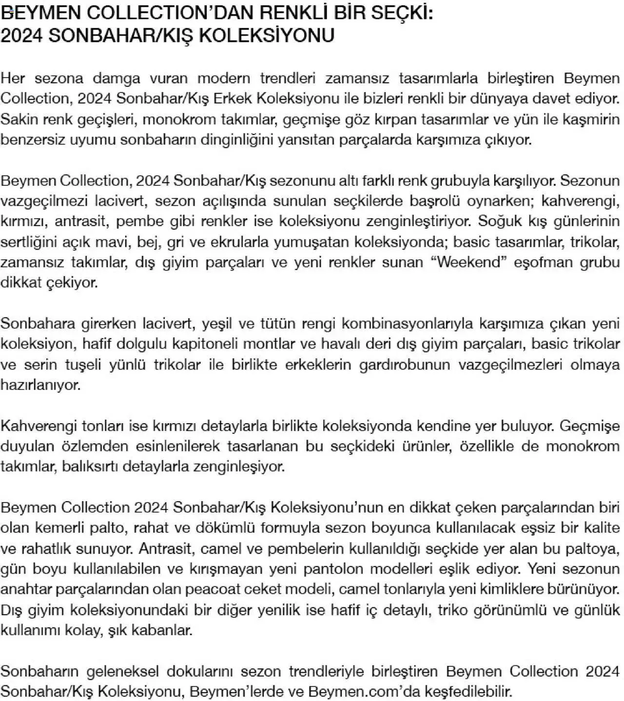 Katalog Beymen Katalog Sonbahar/Kış 2024 Erkek 13 Ekim - 31 Aralık 2024 - aktüel Sayfa 2