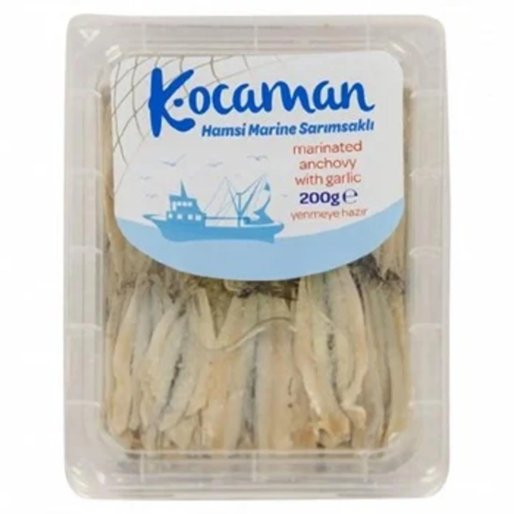 Kocaman Hamsi Marine Sarımsaklı 200 G