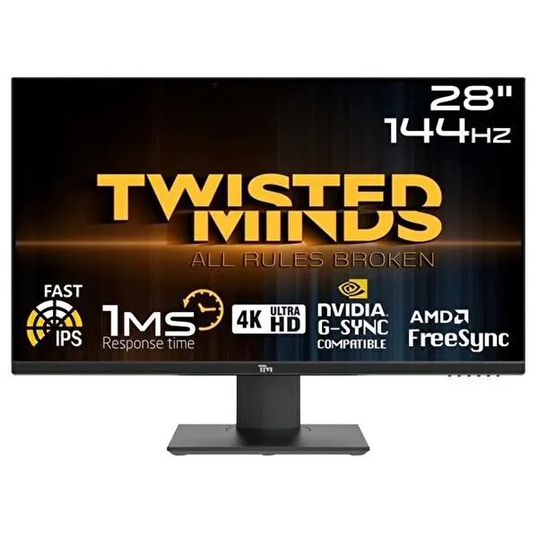 TM28EUI 28" 1 MS 144 Hz Hdmi DP Gsync PS/Xbox RGB UHD 4K IPS Oyuncu Monitörü