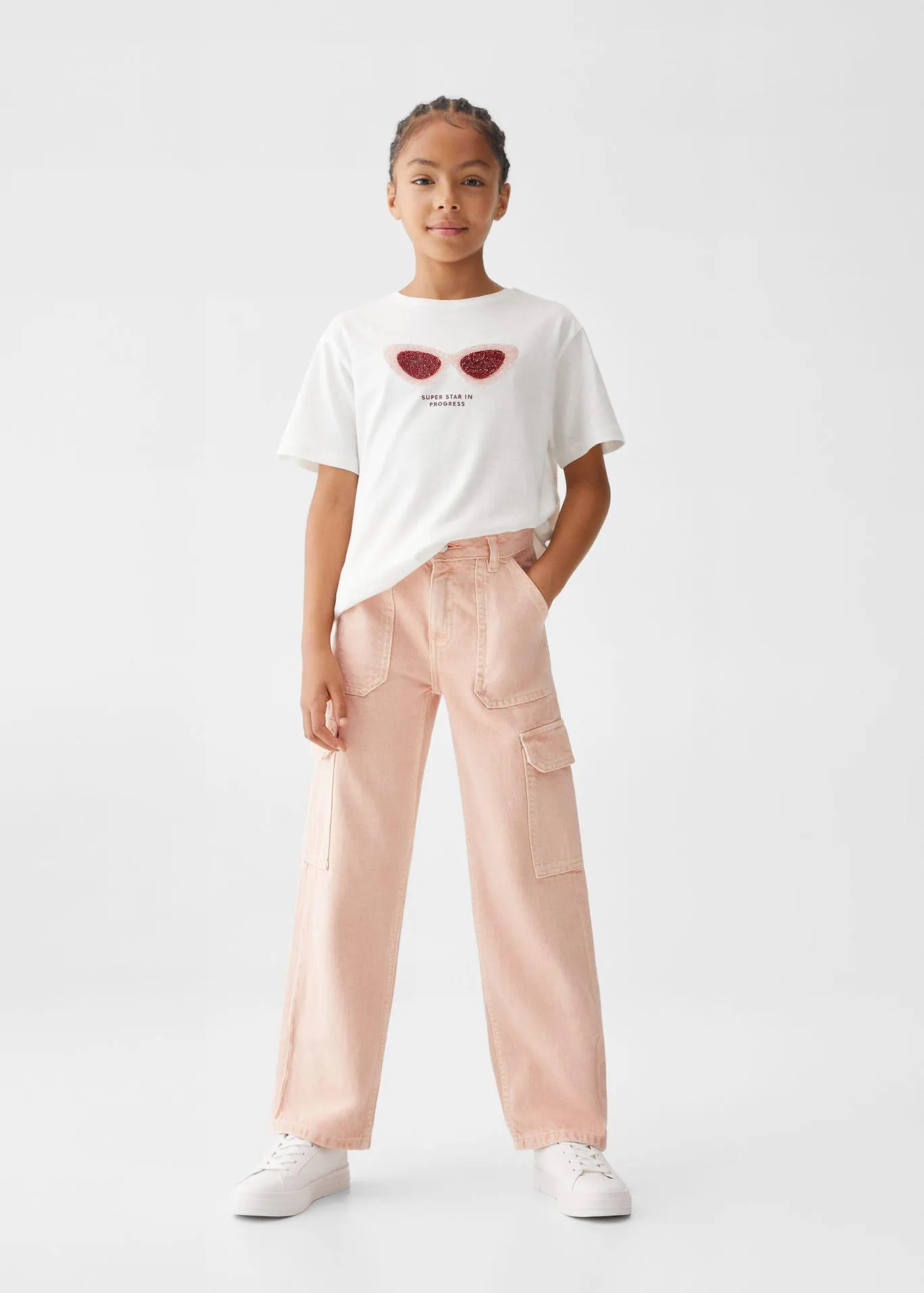 Pullu ve baskılı tişört