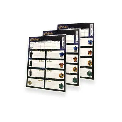 Harry Potter Ders Programlı 3Lü Etiket