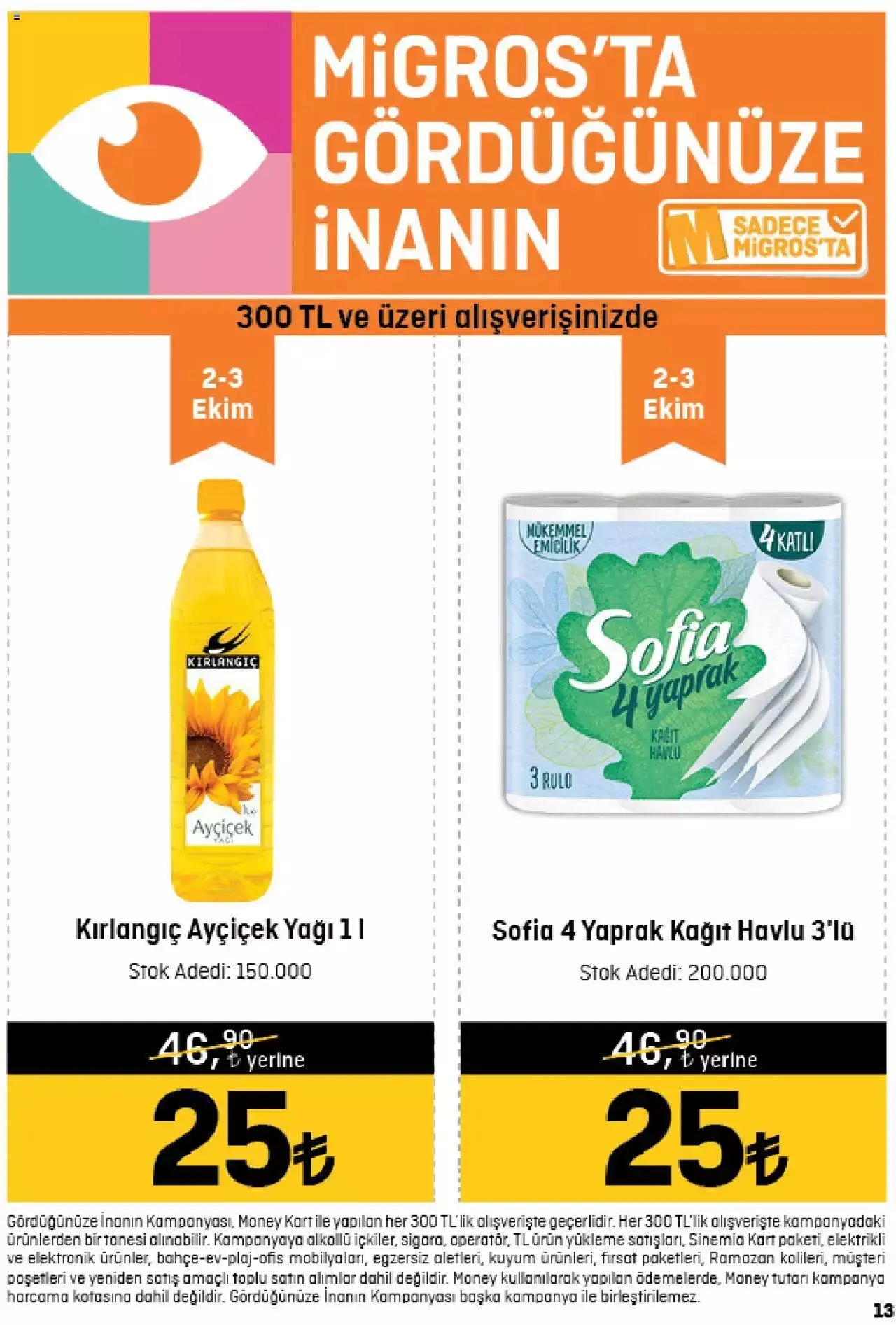 Katalog Migros Katalog - 5M Migroskop 28 Eylül - 11 Ekim 2023 - aktüel Sayfa 13