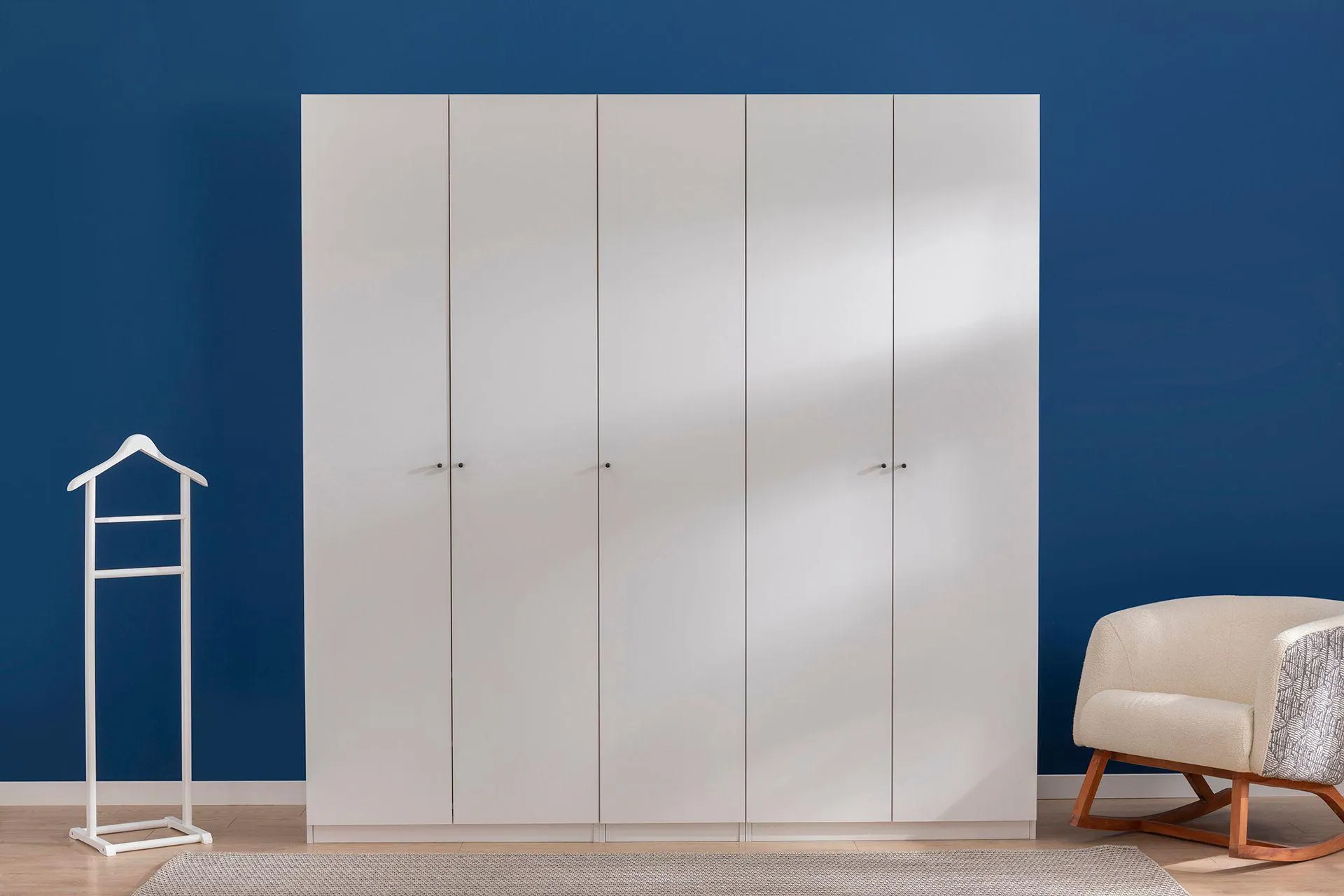 LUNA NOX GARDIROP, BEYAZ, 5 KAPAKLI (TX3-819) by Luna Bedding