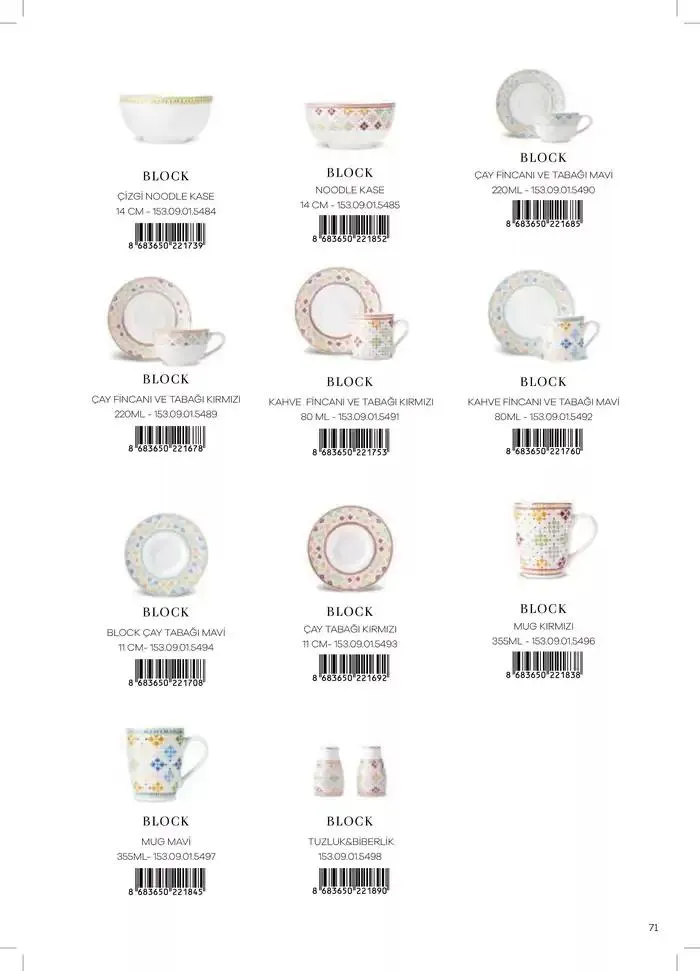 Katalog Sofra 2 İlkbahar 30 Ekim - 31 Aralık 2024 - aktüel Sayfa 71
