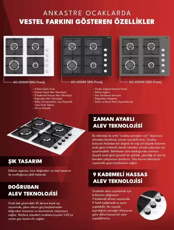 Katalog Ankastre Ürünler 20 Kasım - 4 Aralık 2024 - aktüel Sayfa 10