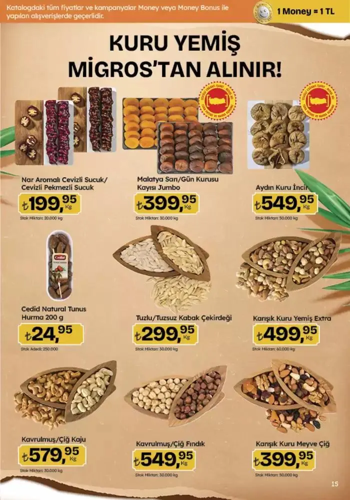 Katalog Migros katalog 25 Ekim - 8 Kasım 2024 - aktüel Sayfa 15