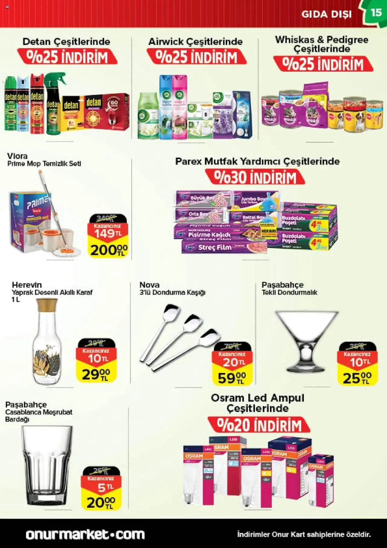Katalog Onur Market Katalog Bursa 4 Temmuz - 17 Temmuz 2024 - aktüel Sayfa 15