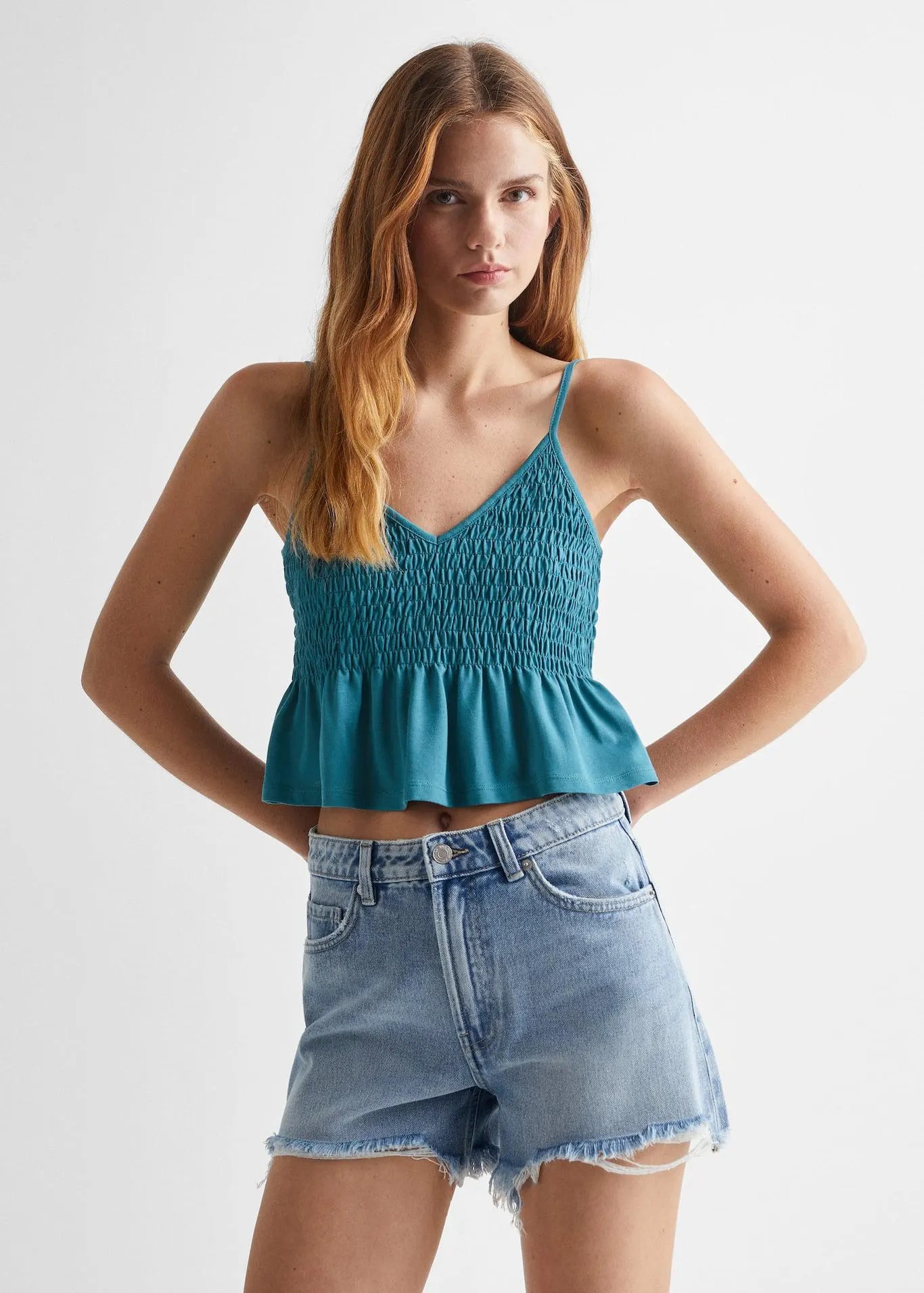 Büzgü detaylı bluz