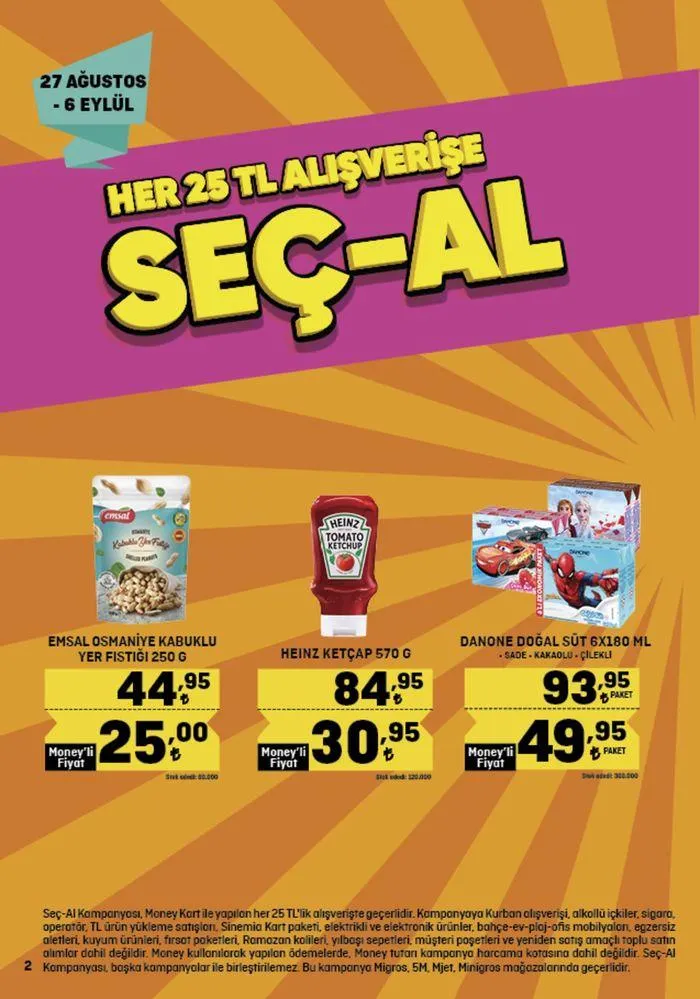 Katalog Migros katalog 29 Ağustos - 11 Eylül 2024 - aktüel Sayfa 2