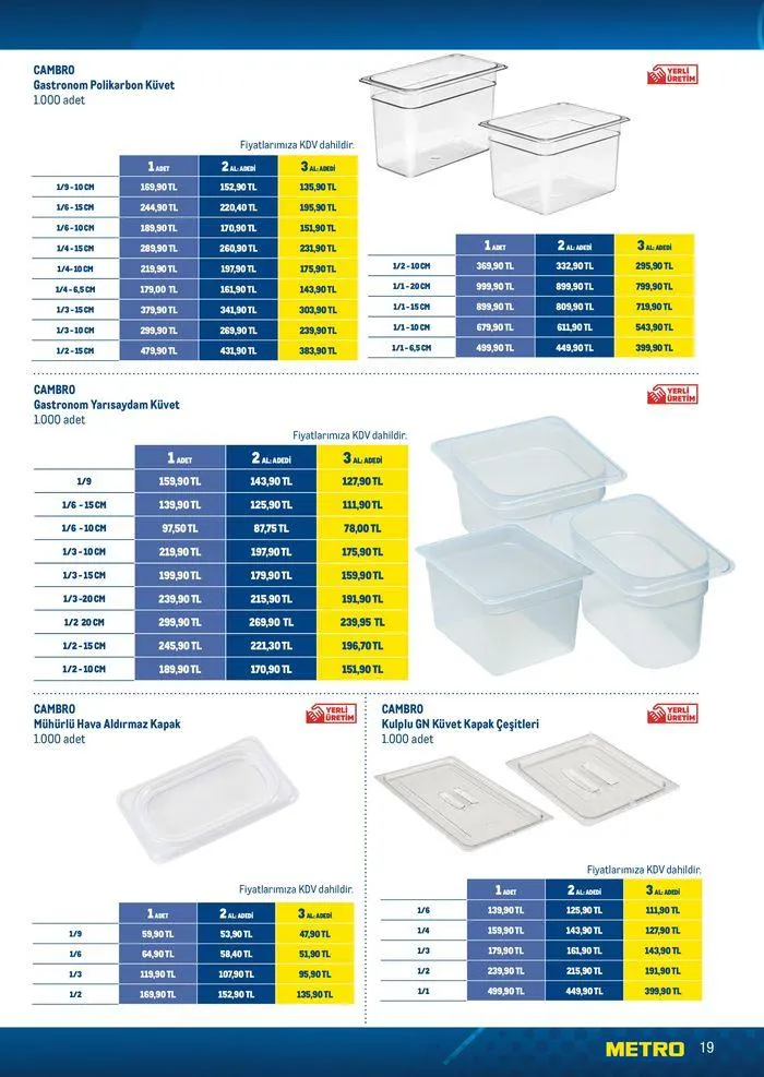 Katalog Horeca Sezona Hazırlık 15 Ağustos - 22 Ağustos 2024 - aktüel Sayfa 19
