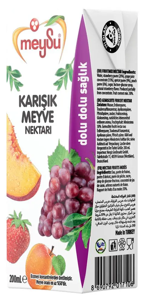 Meysu Karışık Meyve Nektarı 200 ml 27'li