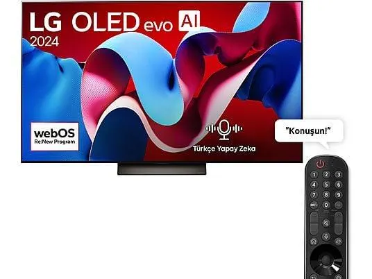 LG OLED65C46LA 65 inç 165 Ekran 4K Smart AI Sihirli Kumanda Uydu Alıcılı webOS24 OLED evo TV