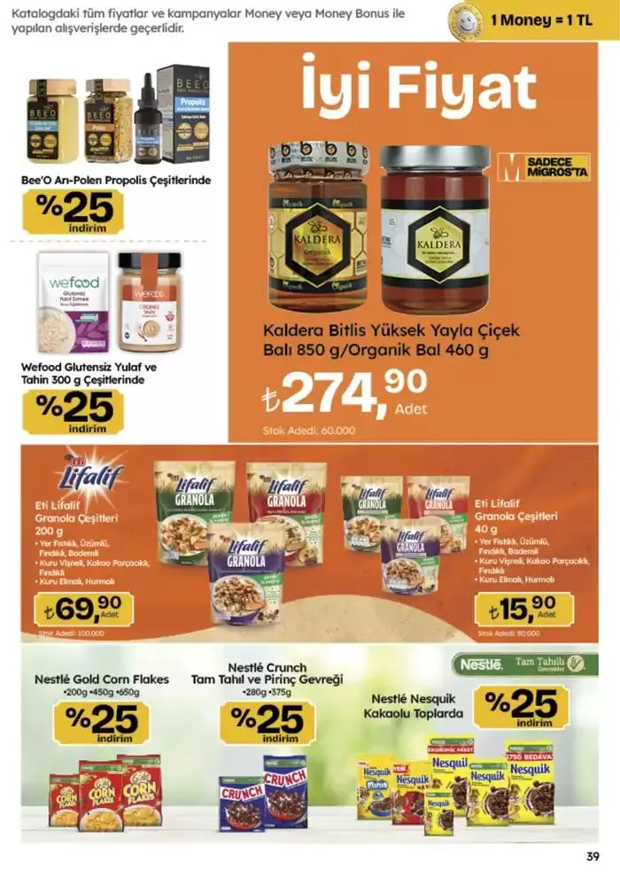Katalog Migros katalog 25 Ekim - 8 Kasım 2024 - aktüel Sayfa 39