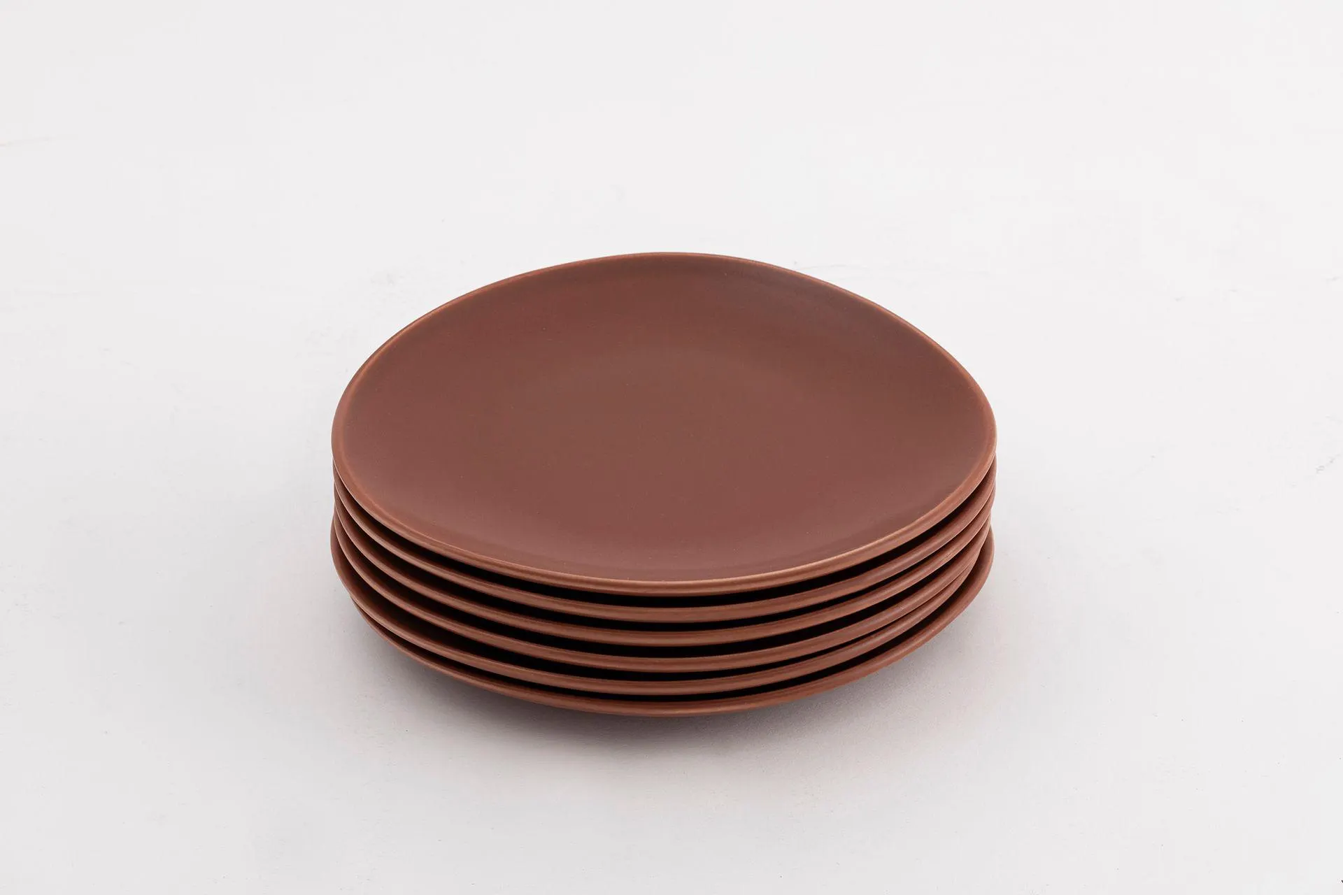 KİTCHEN ESSENTİALS STONEWARE MAT PASTA TABAĞI 22 CM, KİREMİT, ALTILI SET (PX2-111)
