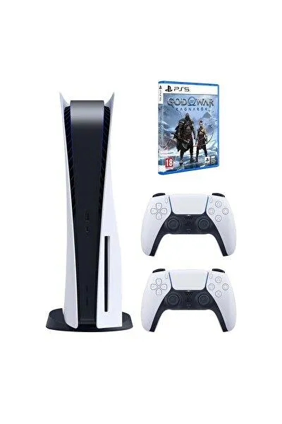 Sony Playstation 5 Diskli Oyun Konsolu + 2. Dualsense Kol + God Of War Ragnarok Oyun (İthalatçı Garantili)