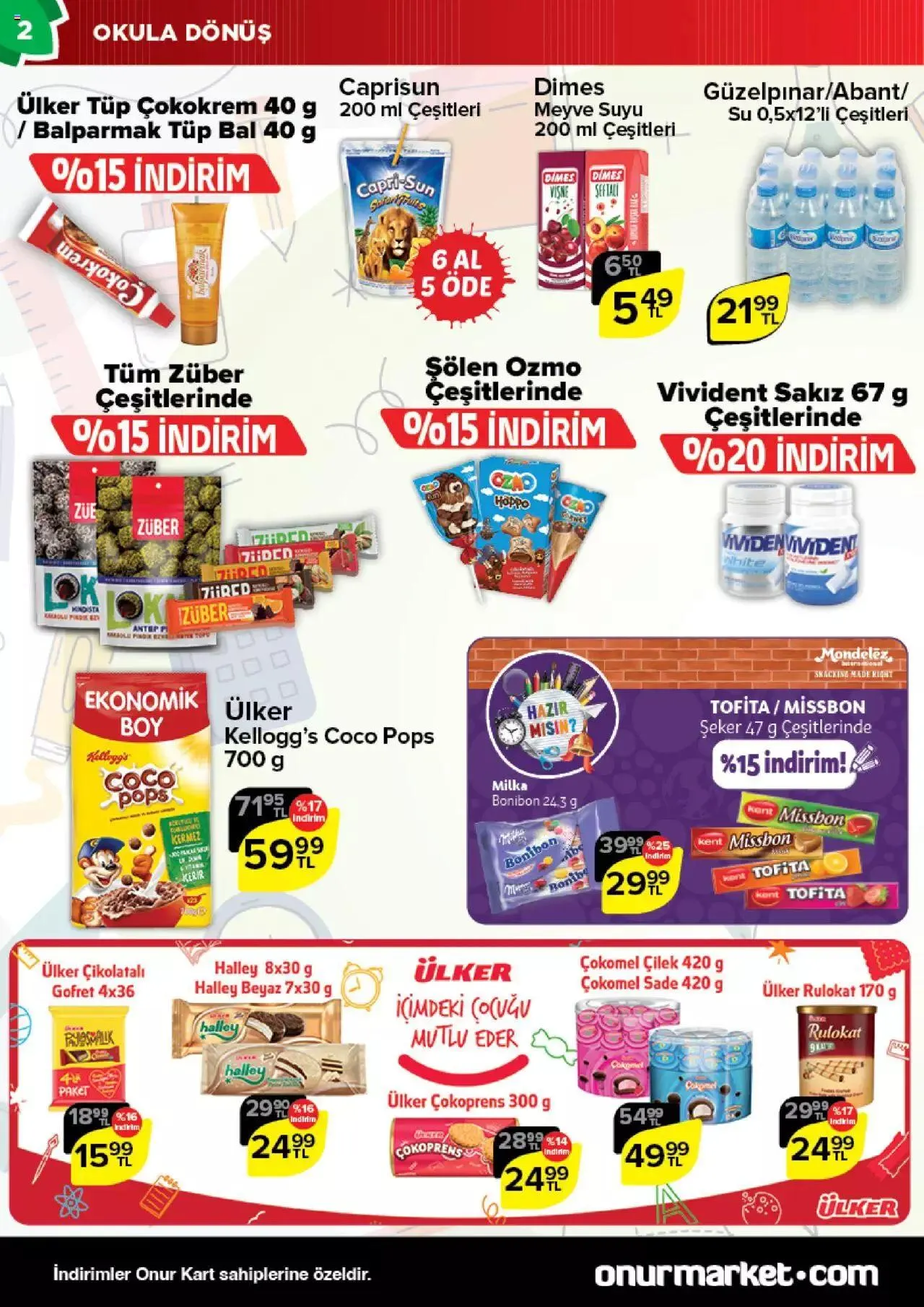 Katalog Onur Market Katalog 31 Ağustos - 12 Eylül 2023 - aktüel Sayfa 2