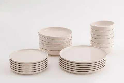KİTCHEN ESSENTİALS STONEWARE YEMEK TAKIMI, BEJ, 24 PARÇA (UN2-126)