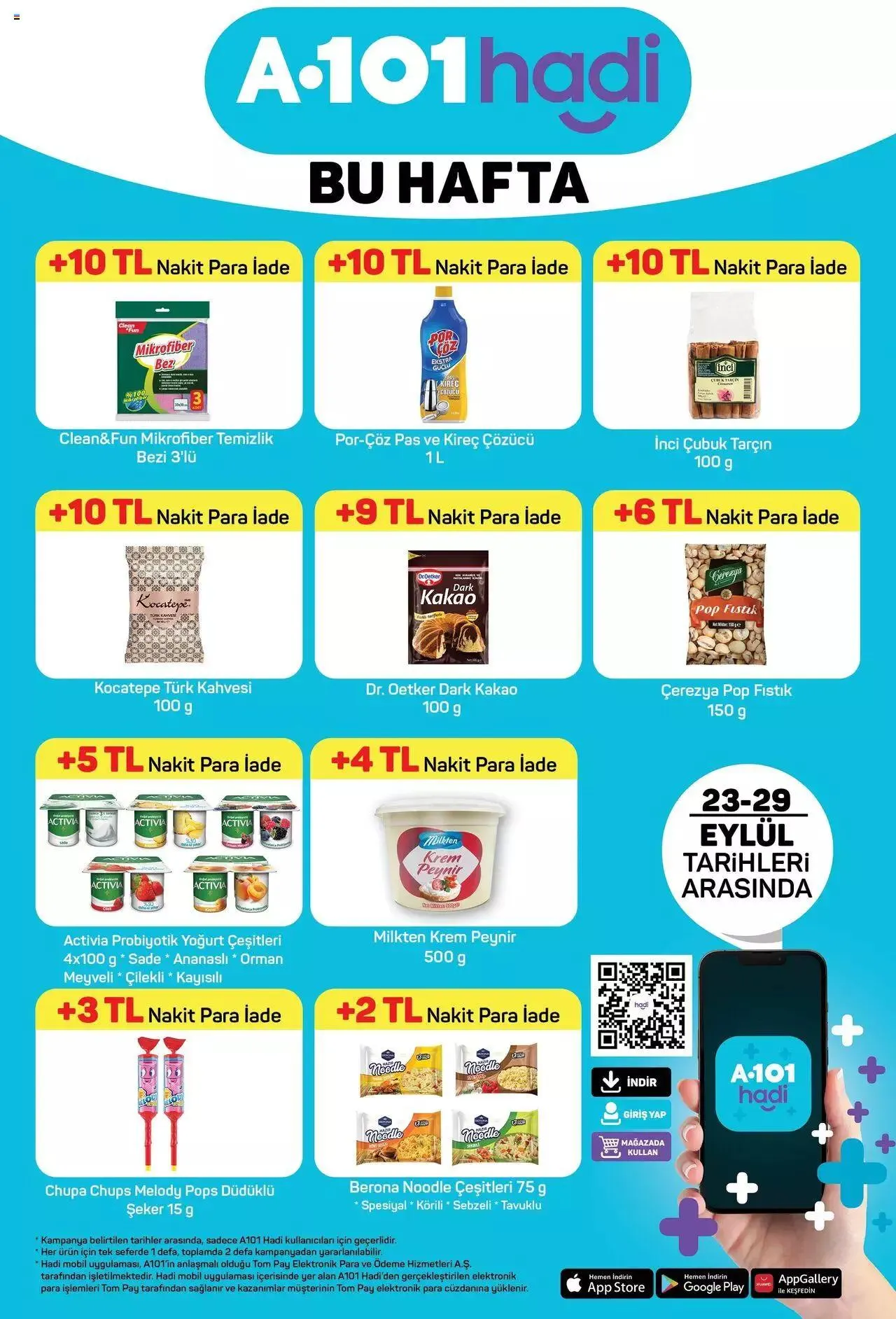 Katalog A101 Katalog Curmatesi-Cuma 23 Eylül - 29 Eylül 2023 - aktüel Sayfa 1