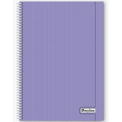 Myline Nova A4 Plastik Kapak 120 Yaprak Çizgili Defter