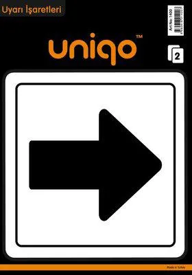 Çok Yönlü Ok Uyarı Etiketi