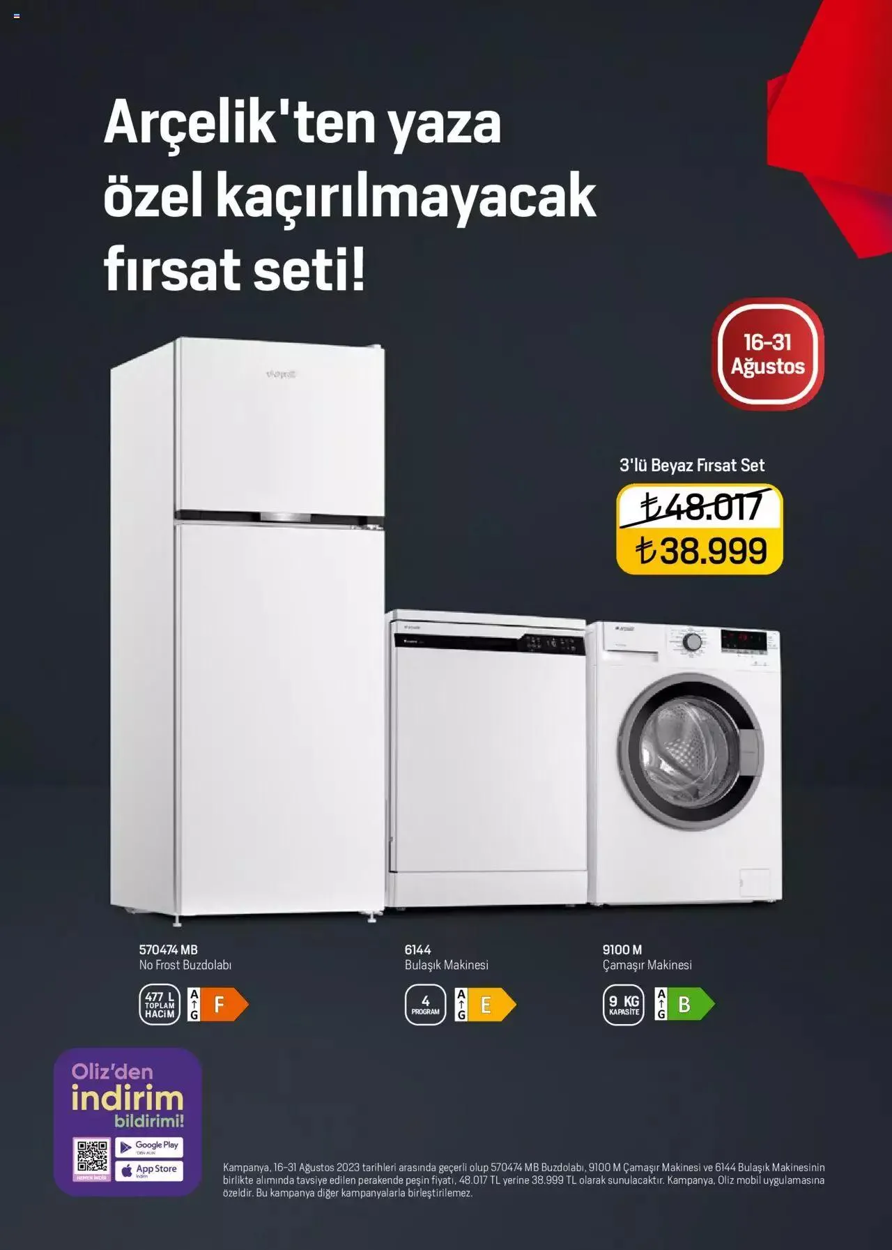 Katalog Arçelik Katalog 16 Ağustos - 31 Ağustos 2023 - aktüel Sayfa 3
